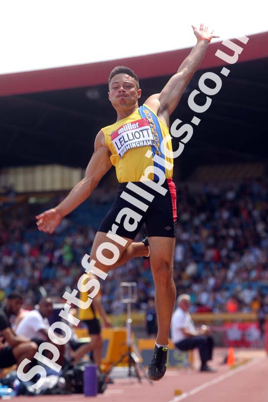 Mens long jump, Muller British Championships, Alexander Stadium, Birmingham. Photo: David T. Hewitson/Sports for All Pics